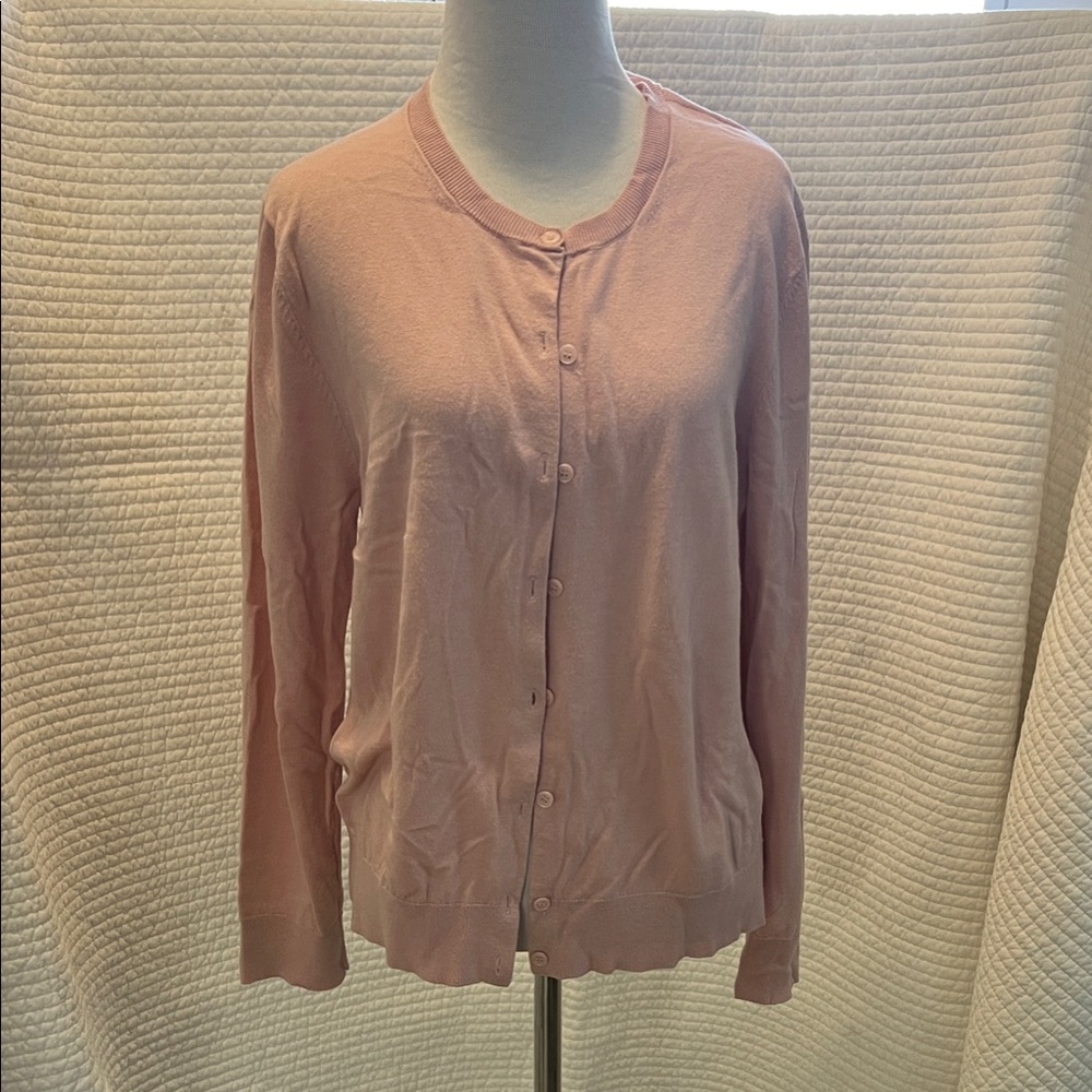 LOFT Pink Women's Cardigan Sweater